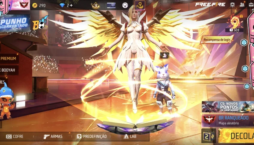 👑 Conta Ff Antiga Lvl 65 | Foco Principal Roupas Femininas