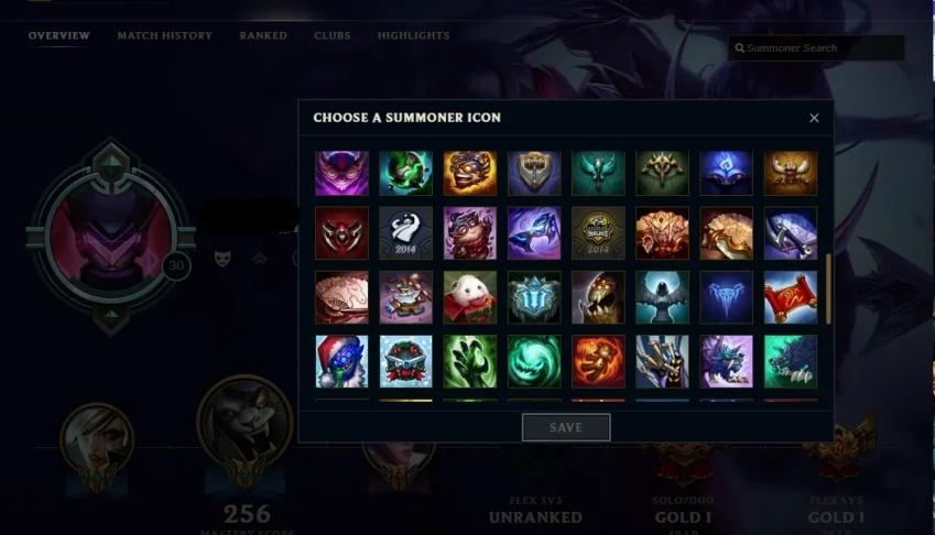 CONTA PLATINA S2, 100Champs, Várias Skins, MMR Alto