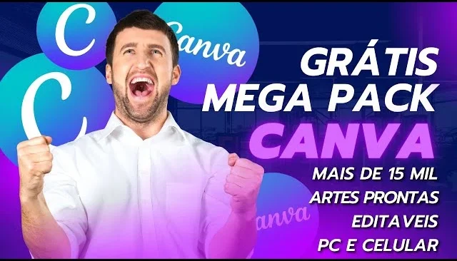 Promoção Mega Pack +15K Artes Editavel Canva  +Bonus 🔥