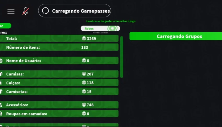 Conta do roblox