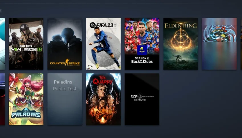 Conta Steam com FIFA 23, Elden Ring, Todos os Narutos e outr