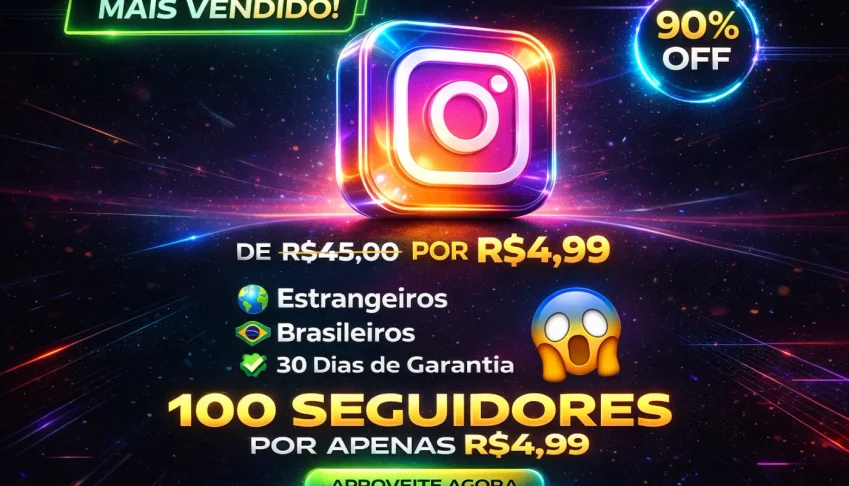 [Mais Vendido] - 100 Seguidores Instagram Por Apenas R$4,99