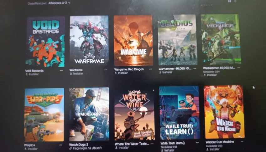 Conta da Epic Games mais de 150 jogos