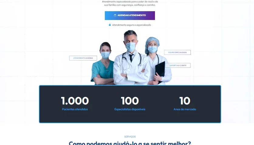Template Site Clinica Médica 2.0 - Wordpress + Elementor