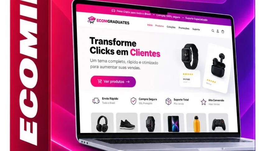Tema Ecomify Shopify Atualizado + Chave de Ativação