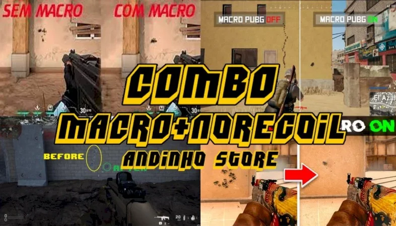 Macro + No Recoil 2 Em 1 Para Valorant,Pubg, Warzone, Csgo 1