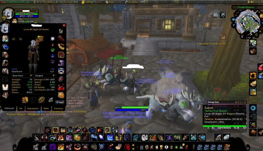 Conta WoW Classic Lich King Hunter/Warrior 80 Pagle Ally