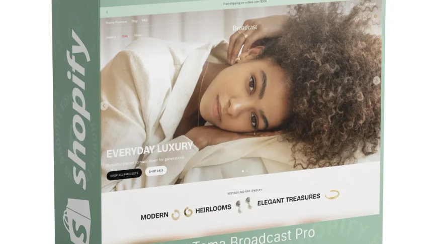 Tema Broadcast Shopify Atualizado + Chave de Ativação