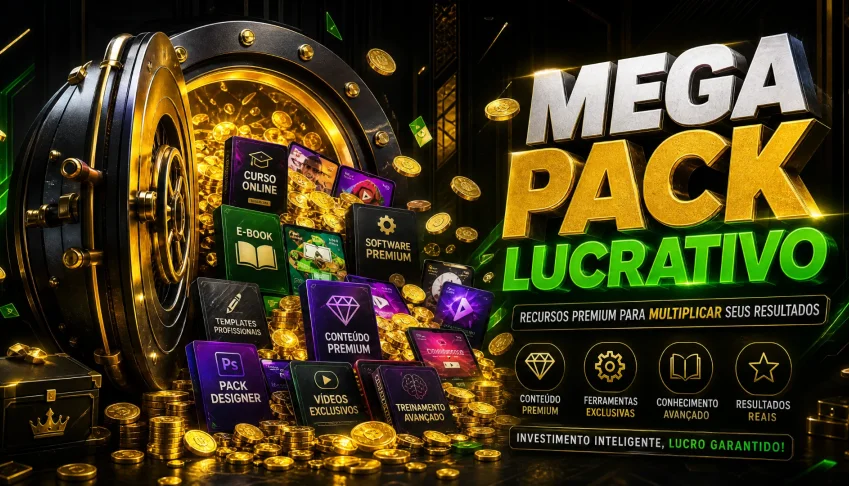 Mega Pack lucrativo, acesse milhares de conteúdos