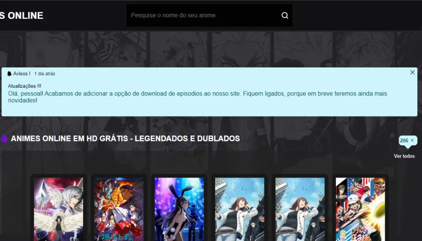 Site De Animes Online Completo Streaming De Anime + PAINEL