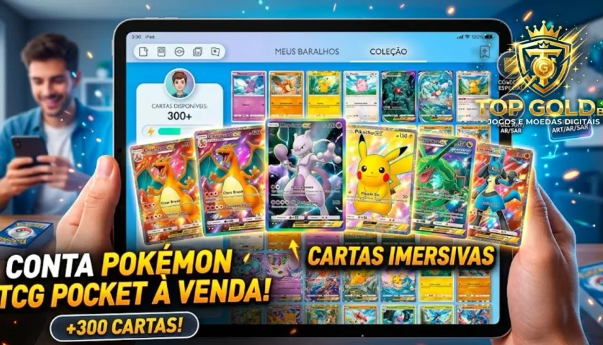 Contas Pokémon Tcg Pocket - Contém Imersiva E +300 Cartas