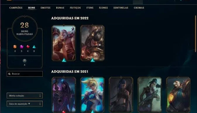 CONTA LOL