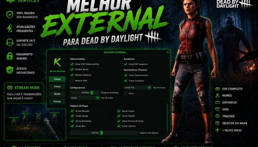 Hack Dead by Daylight - Atualizado Todos Dias Outubro 2026