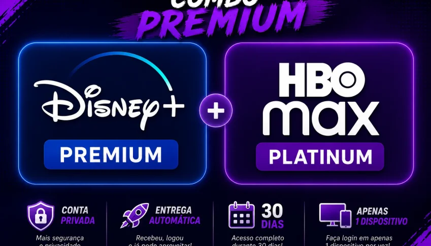 DISNEY PREMIUM + HBO MAX - Tela Privada [30D]