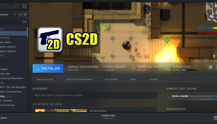 Conta Steam Jogos Pagos, Totalizando 125 Jogos na conta