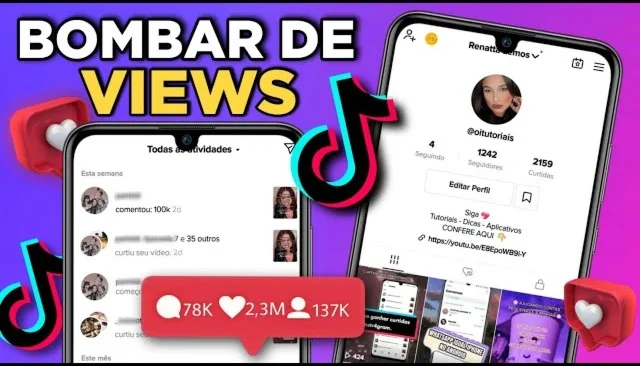 Visualizações Tik Tok