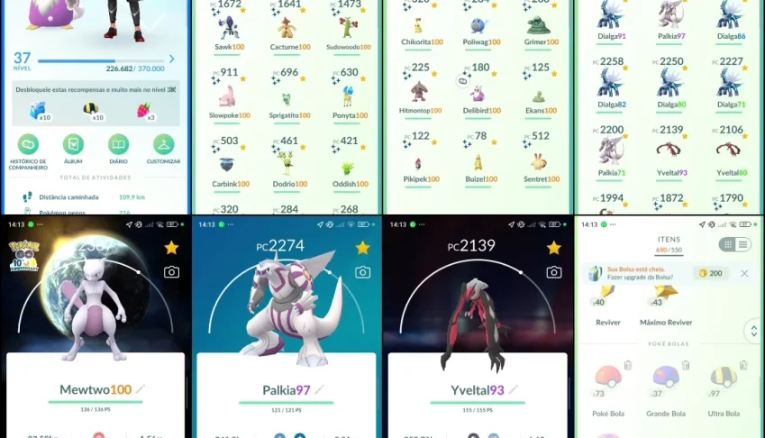 Pokémon Go LVL 37 | 20 SHUNDOS (shiny 100% IV) | Mewtwo 100%