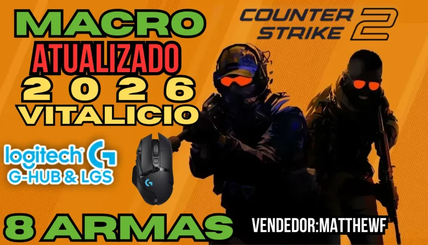 Counter Strike 2 - Macro No Recoil - Mouses Logitech - 2026 