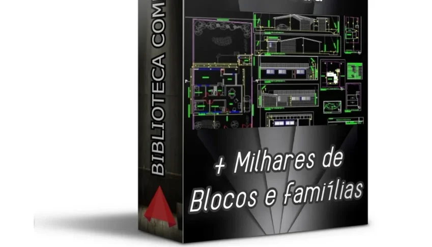 Biblioteca 245.000 Blocos + 100.000 Projetos Autocad