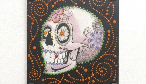 Porta Chave Caveira Mexicana #5