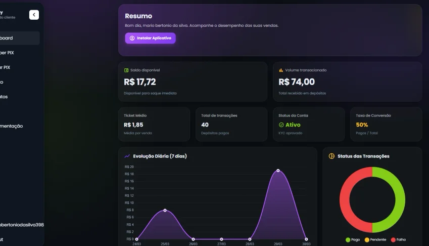💳 Script Php — Gateway De Pagamentos Com Mistic Pay