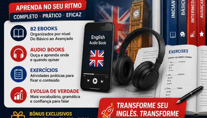 82 Ebooks Para Aprender Inglês Do Zero Ao Avançado!