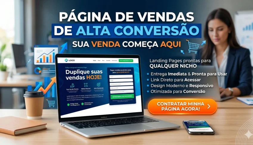 Página de Vendas do Seu Produto Criamos do 0