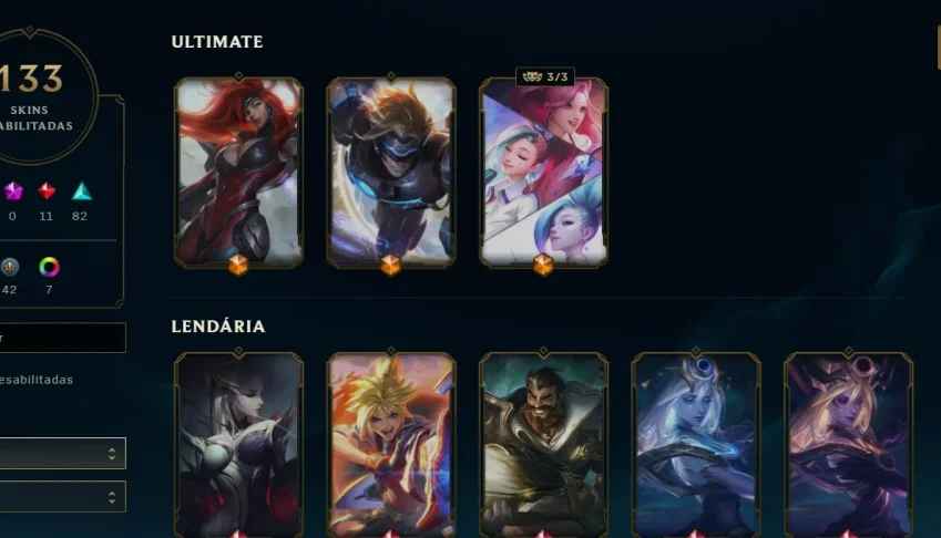 Conta Lol (133 skins) e Valorant (2 skins)