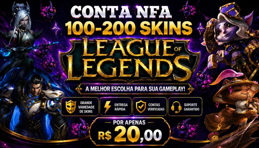 Contas League Of Legends Nfa 100-200 Skins 🔥