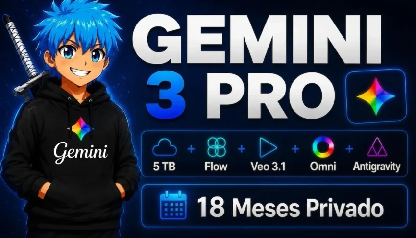 Google Ai Pro + Gemini Pro + Flow + 5Tb 18m 30 dias garantia