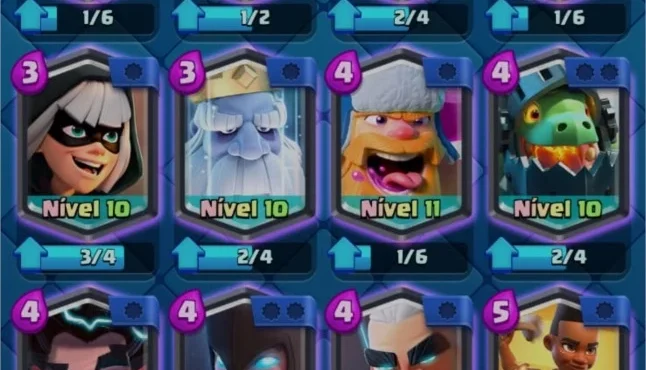 conta clash royale lv 12 com 1900 gemas