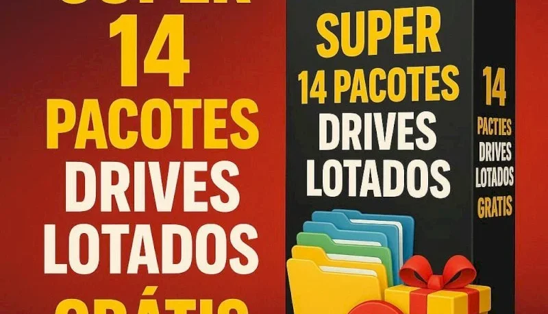 Super Pack Com 14 Drives Lotados De Ferramentas, Cursos Etc