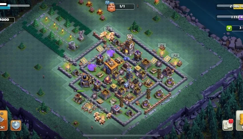 Conta Clash of Clans TH 12 Full c/ Mtas Decorações