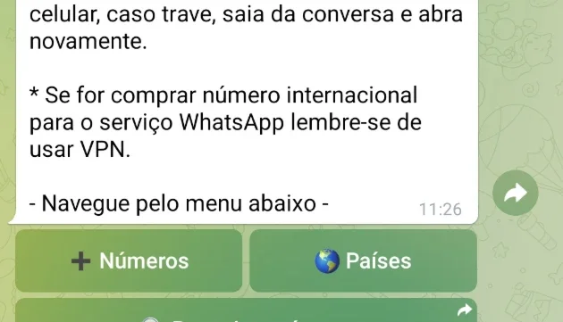 Bot Telegram Sms Numero Virtual - Source Python