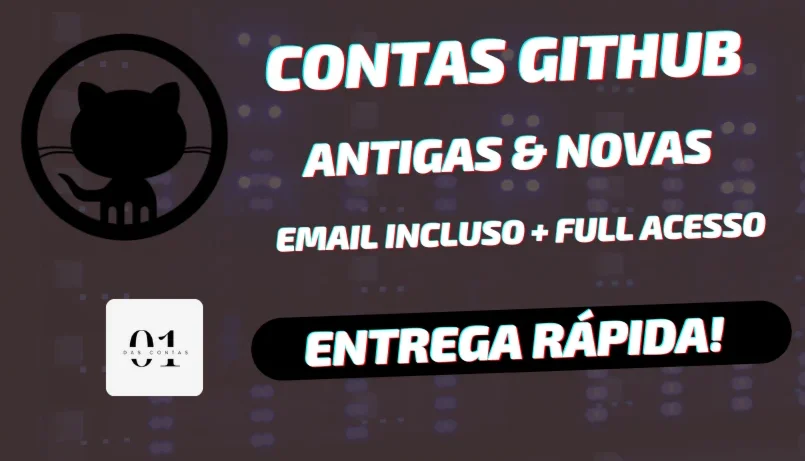 CONTAS GITHUB ANTIGAS 2024 [ALTA QUALIDADE] + EMAIL INCLUSO