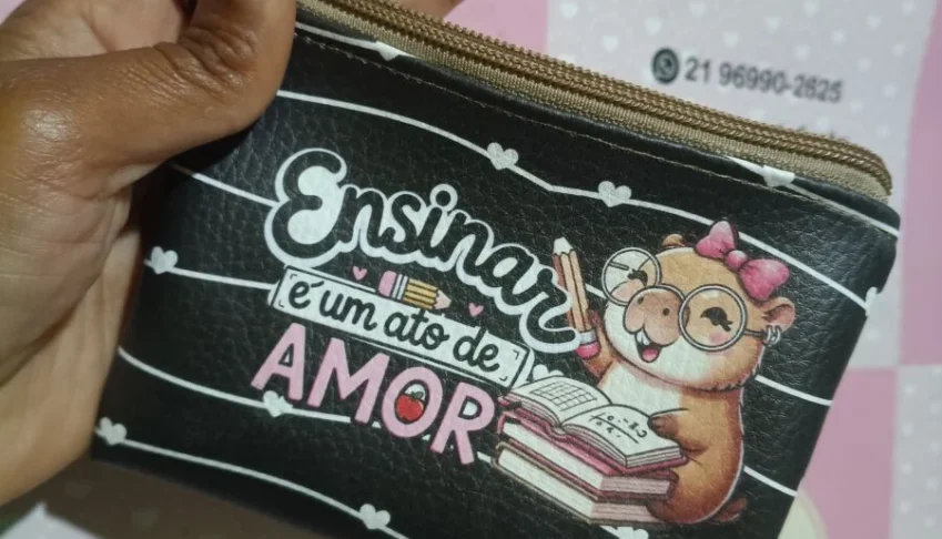Kit de Porta-Moedas em Couro Sintético - Professor