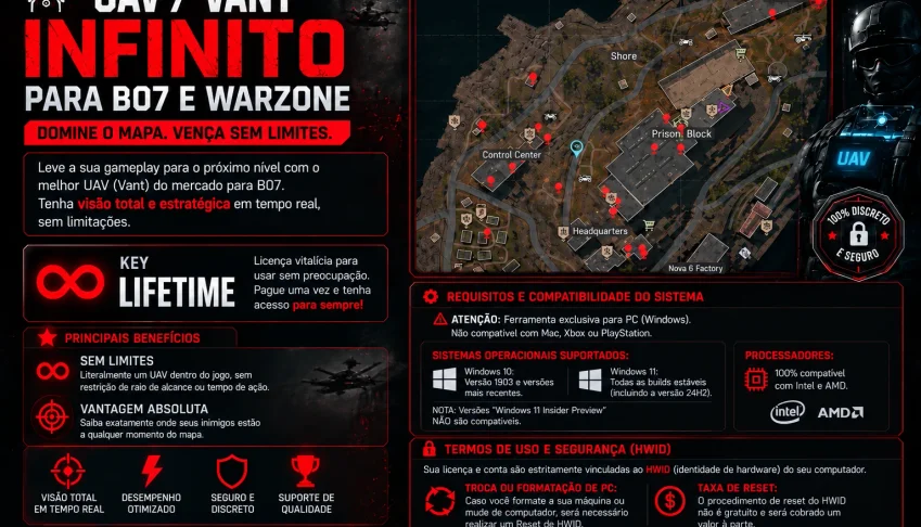 Vant Infinito Para Warzone E B07 - LifeTime/Mensal