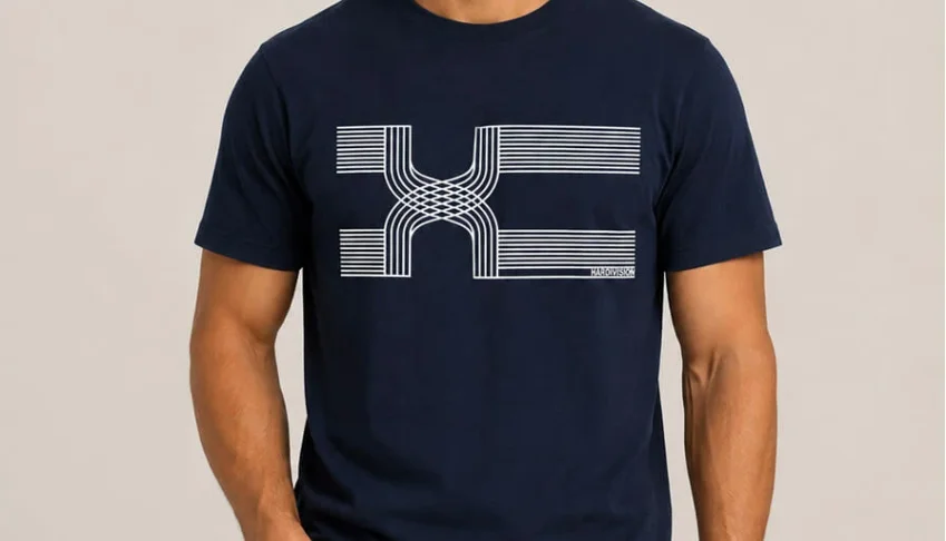 Camiseta Azul Marinho Conexão