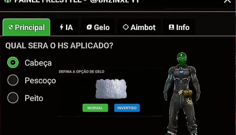 Painel Freestyle Android 100% Hs Com Gelo Invertido! 🔥