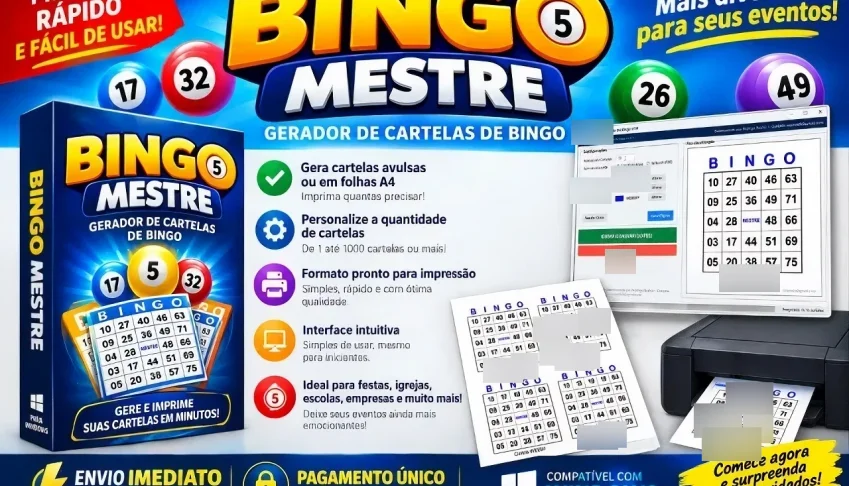 Bingo Mestre - Gerador de Cartelas de Bingo