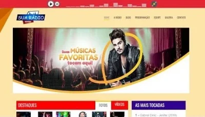 Site Para Web Rádio Administrável