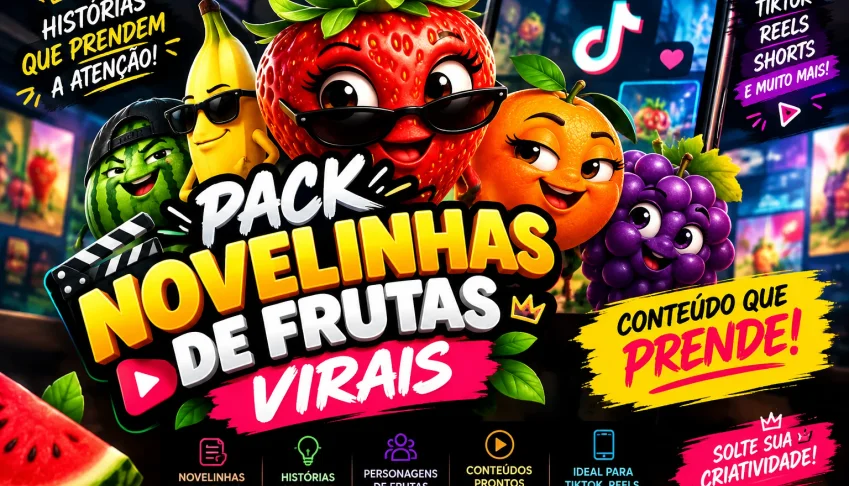 🍇✨ Pack Premium — Novelinhas De Frutas Virais