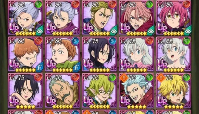 Conta late game the seven deadly sins grand chaos