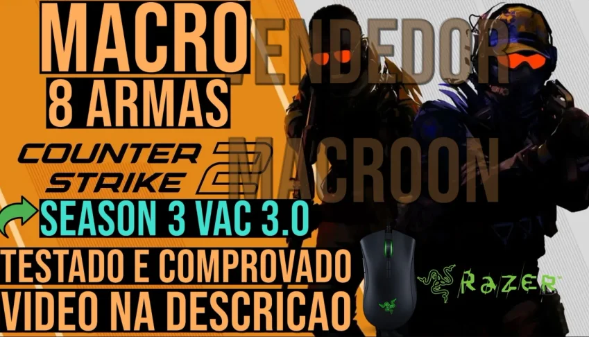 MACRO COUNTER STRIKE 2 NO RECOIL - MOUSES RAZER- CS2