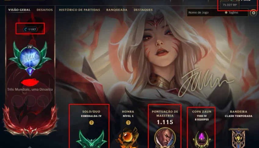 Conta Colecionador Skins 867+71K de RP+AHRI GACHA DE 64K RP