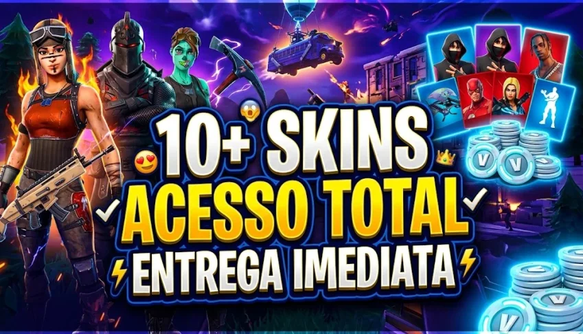 ⚡ Melhor Preço | Conta Fortnite 10+ Skins | Todas Plataforma