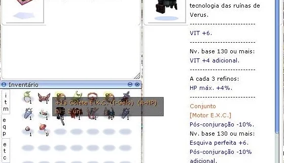 +13 Colete E.X.C (I-Gelo) (A-HP) Bi - SERVIDOR THOR