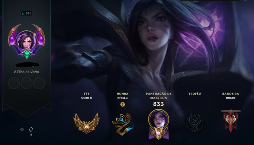 Conta no lol, 413 skins, ultimates lendarias e miticas
