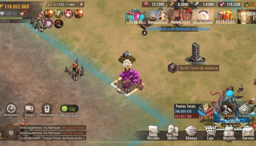 Conta State of Survival 118 milhoes poder
