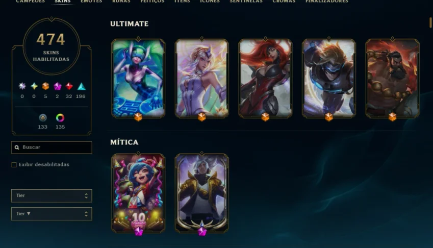Conta League of Legends e Valorant